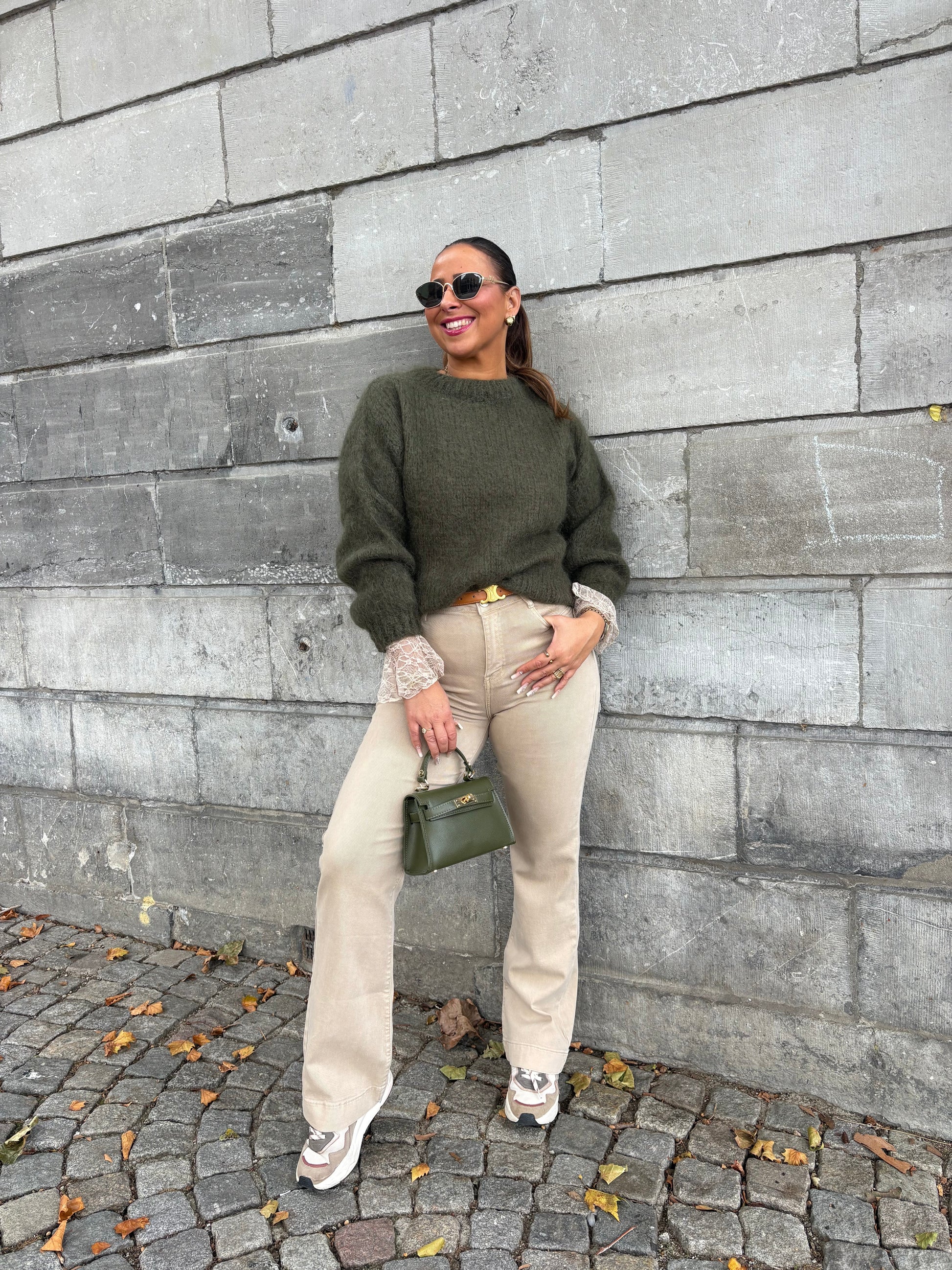Mila Sweater Army Green - MyBajka
