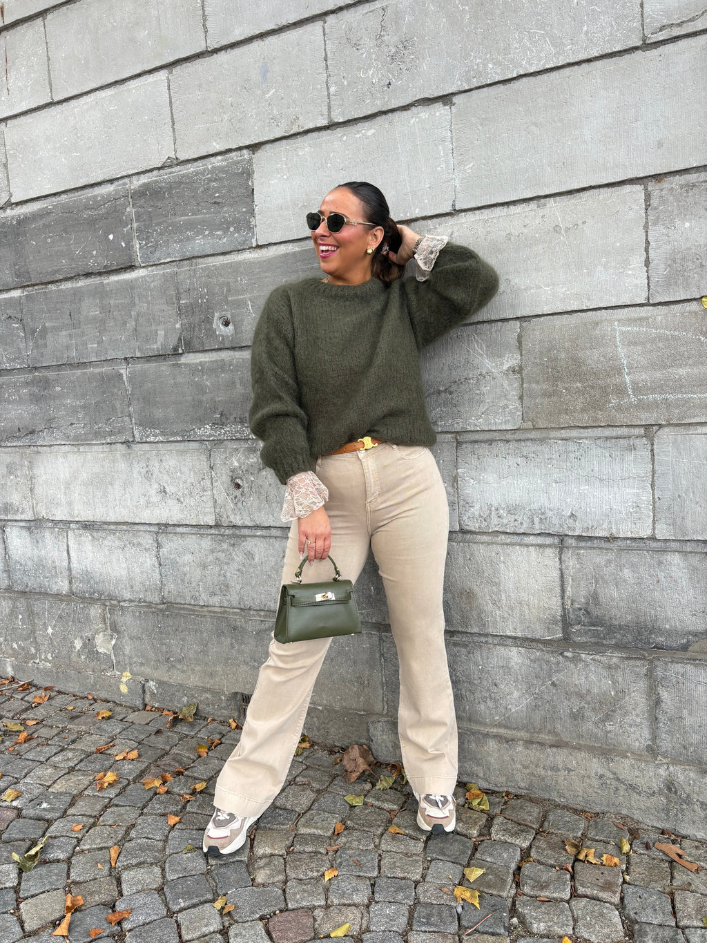 Mila Sweater Army Green - MyBajka