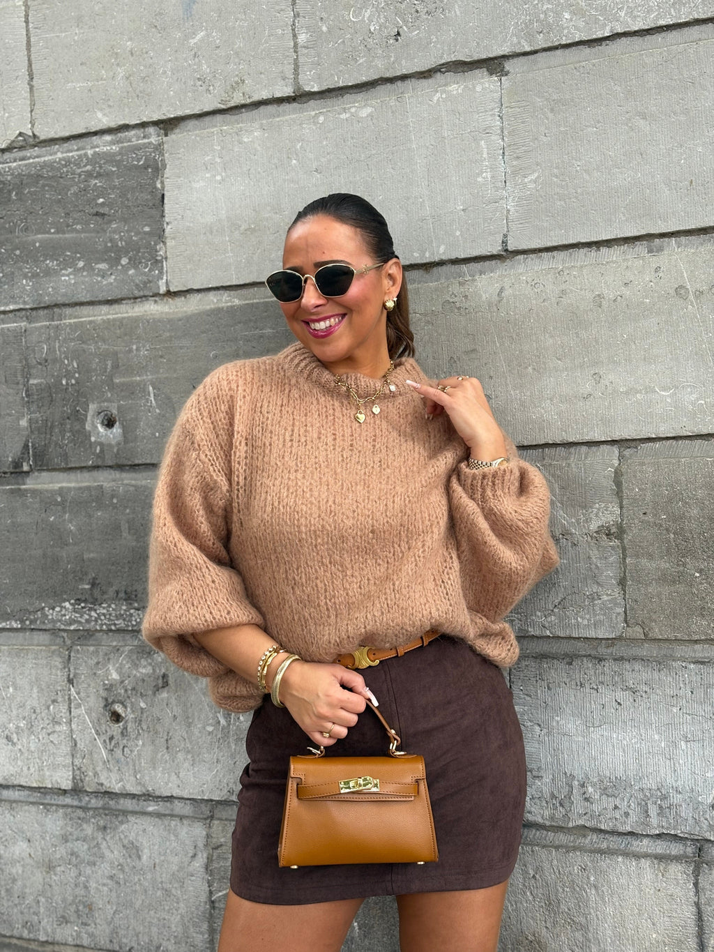 Mila Sweater Camel - MyBajka