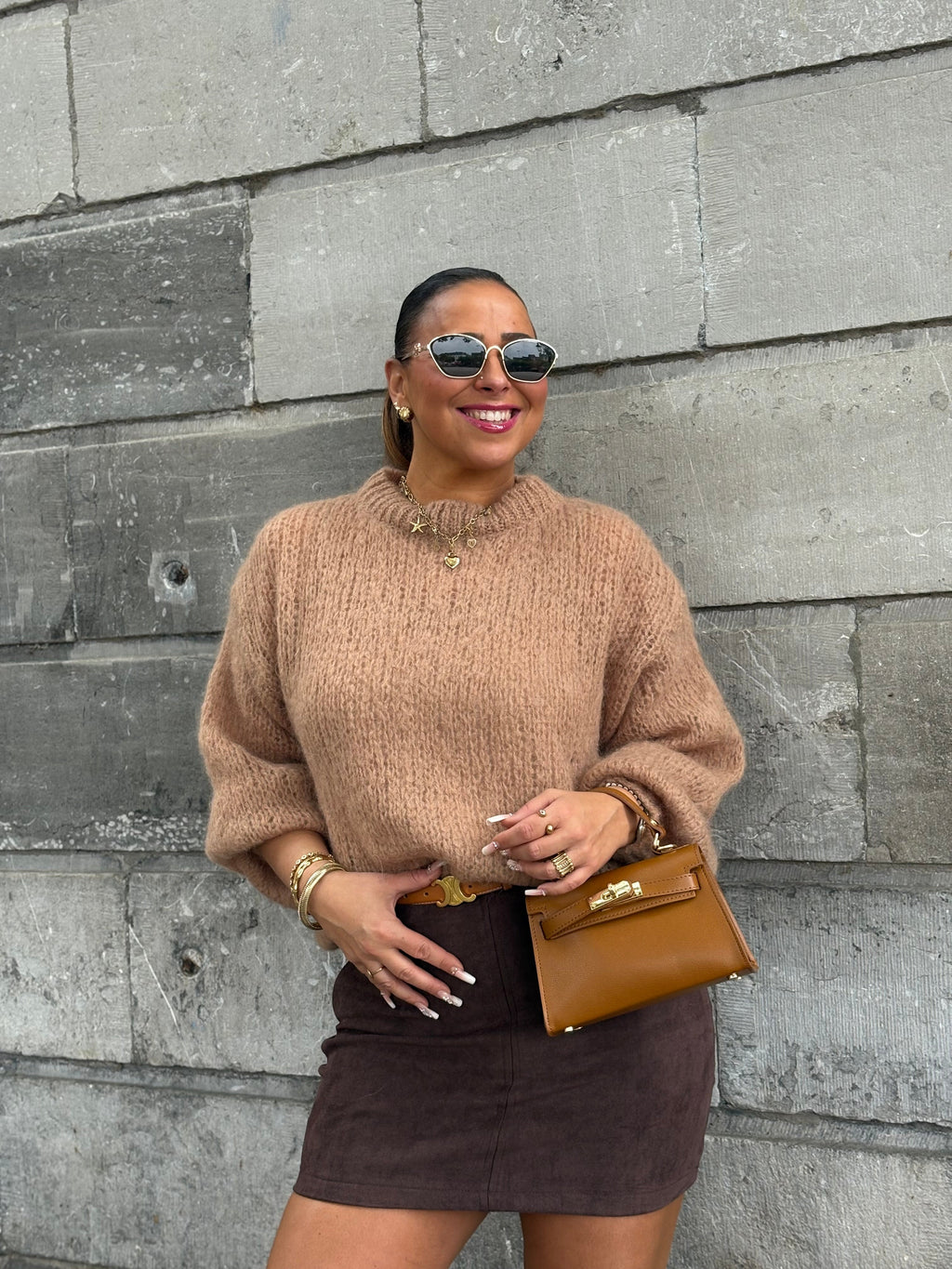 Mila Sweater Camel - MyBajka