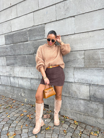 Mila Sweater Camel - MyBajka