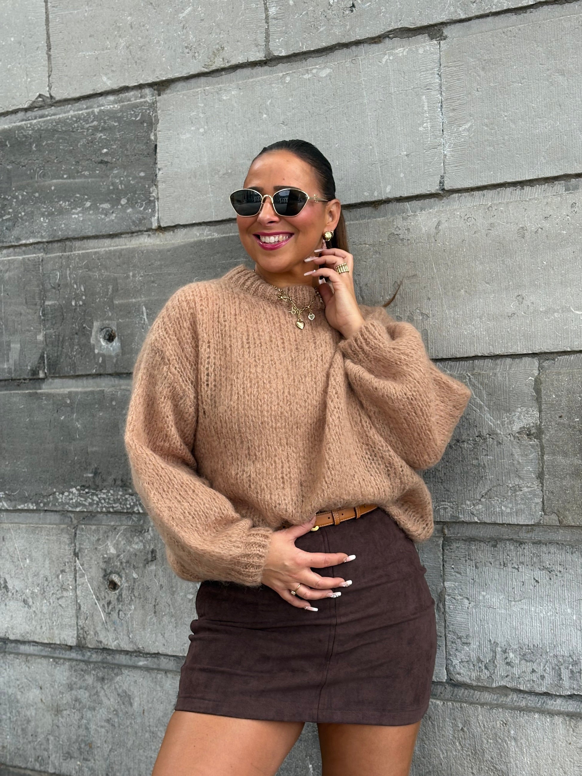 Mila Sweater Camel - MyBajka