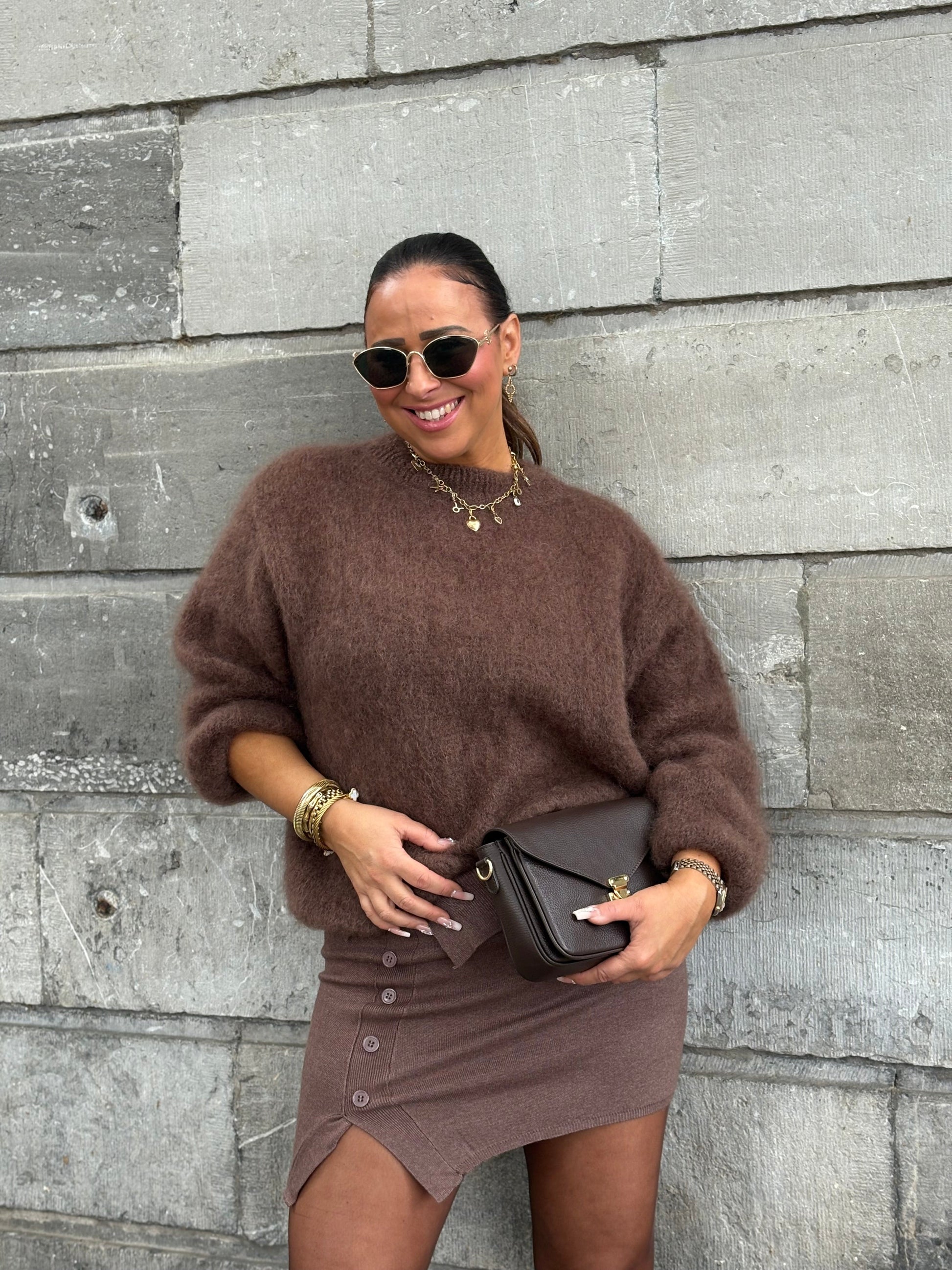 My Precious Fall Skirt Brown - MyBajka