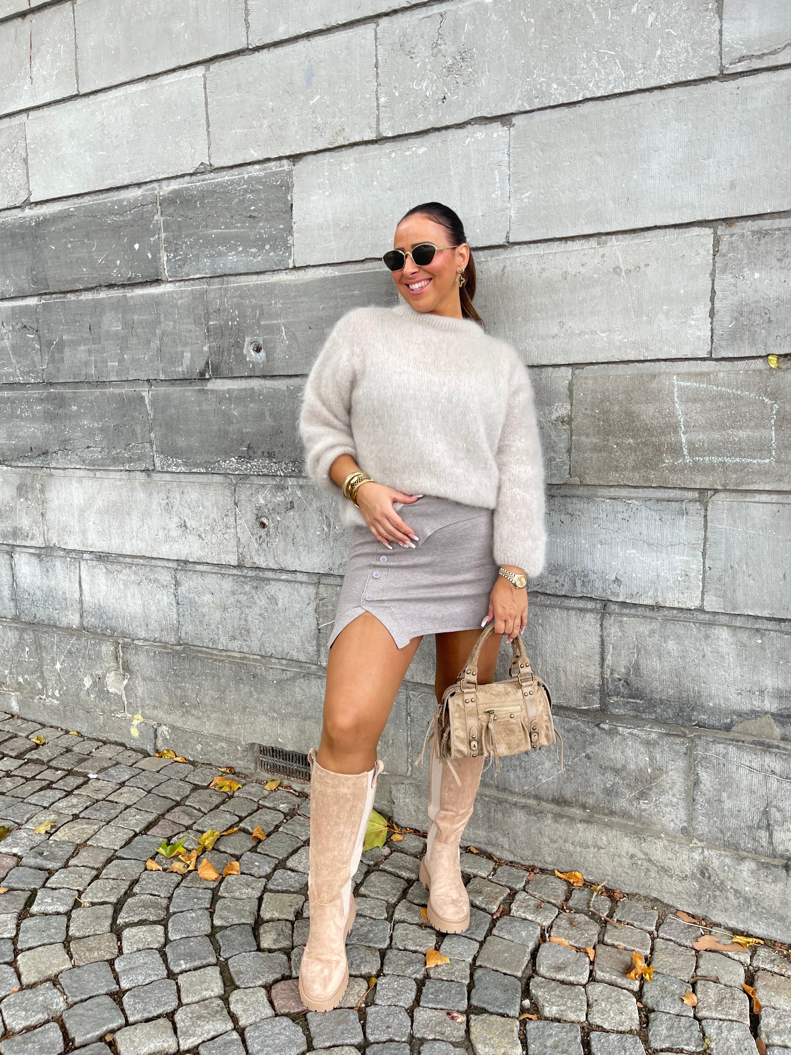 My Precious Fall Skirt Taupe - MyBajka