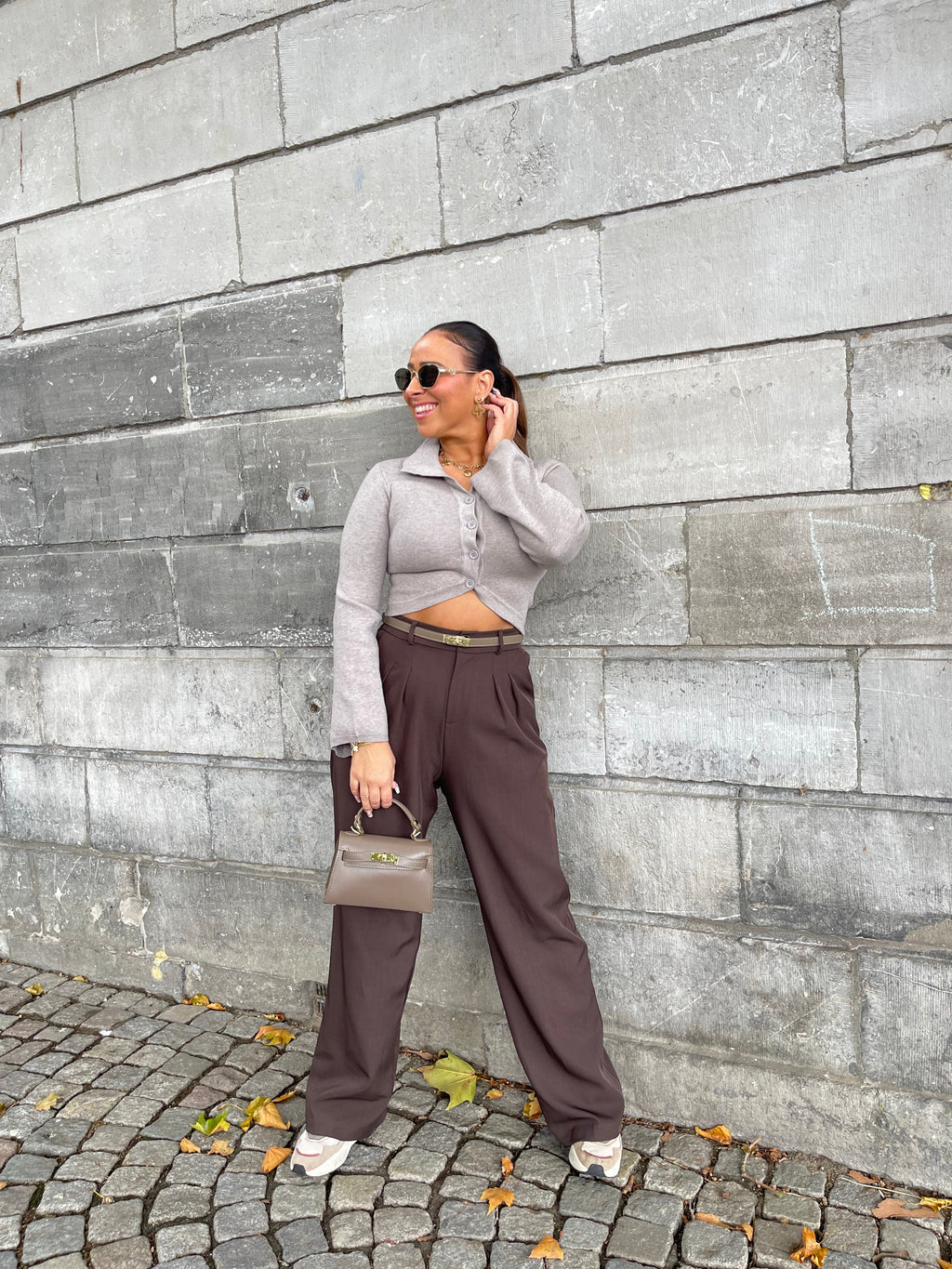 My Precious Fall Taupe Top - MyBajka