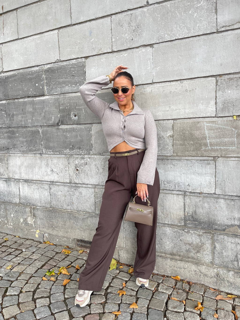 My Precious Fall Taupe Top - MyBajka