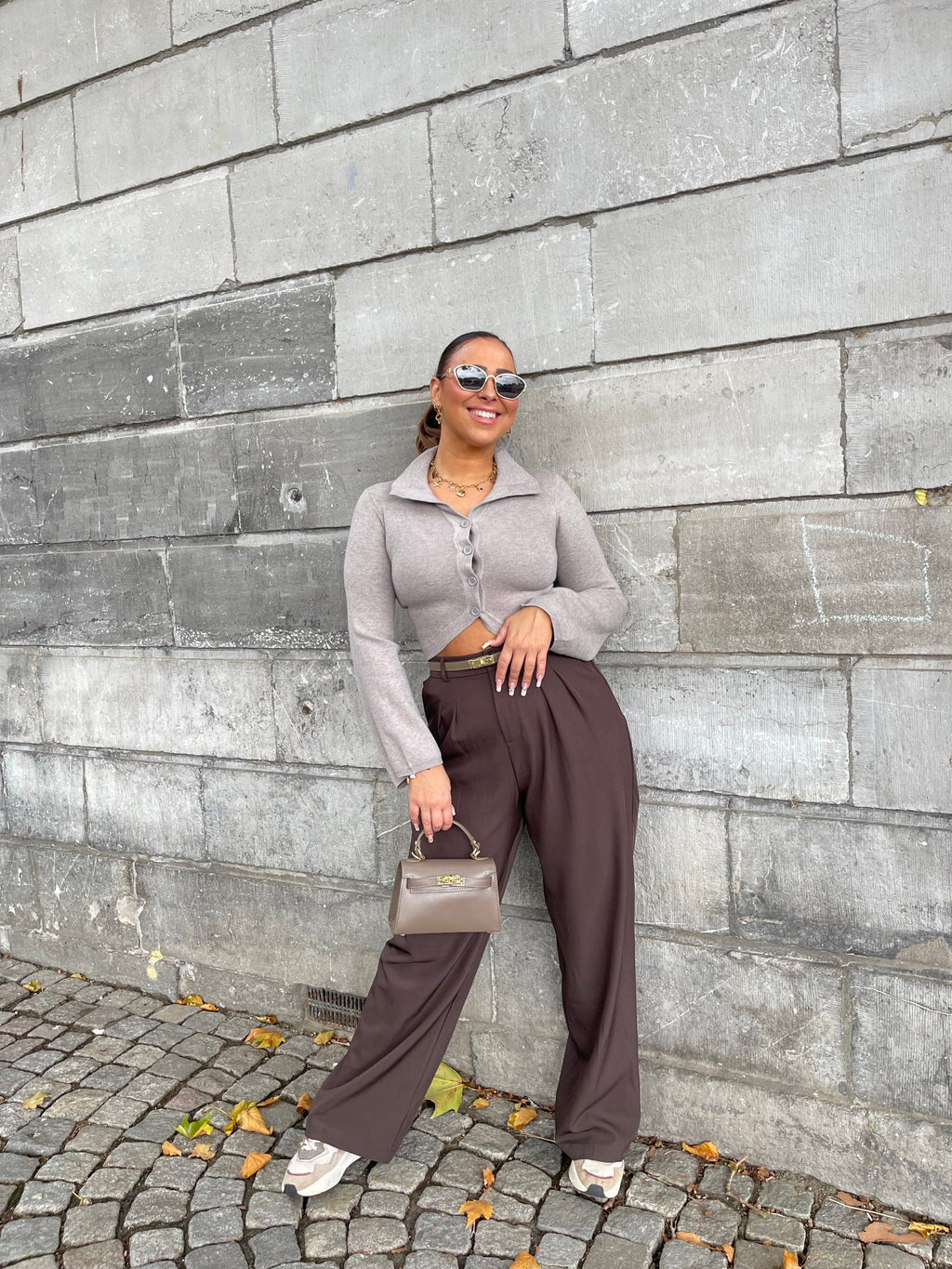My Precious Fall Taupe Top - MyBajka