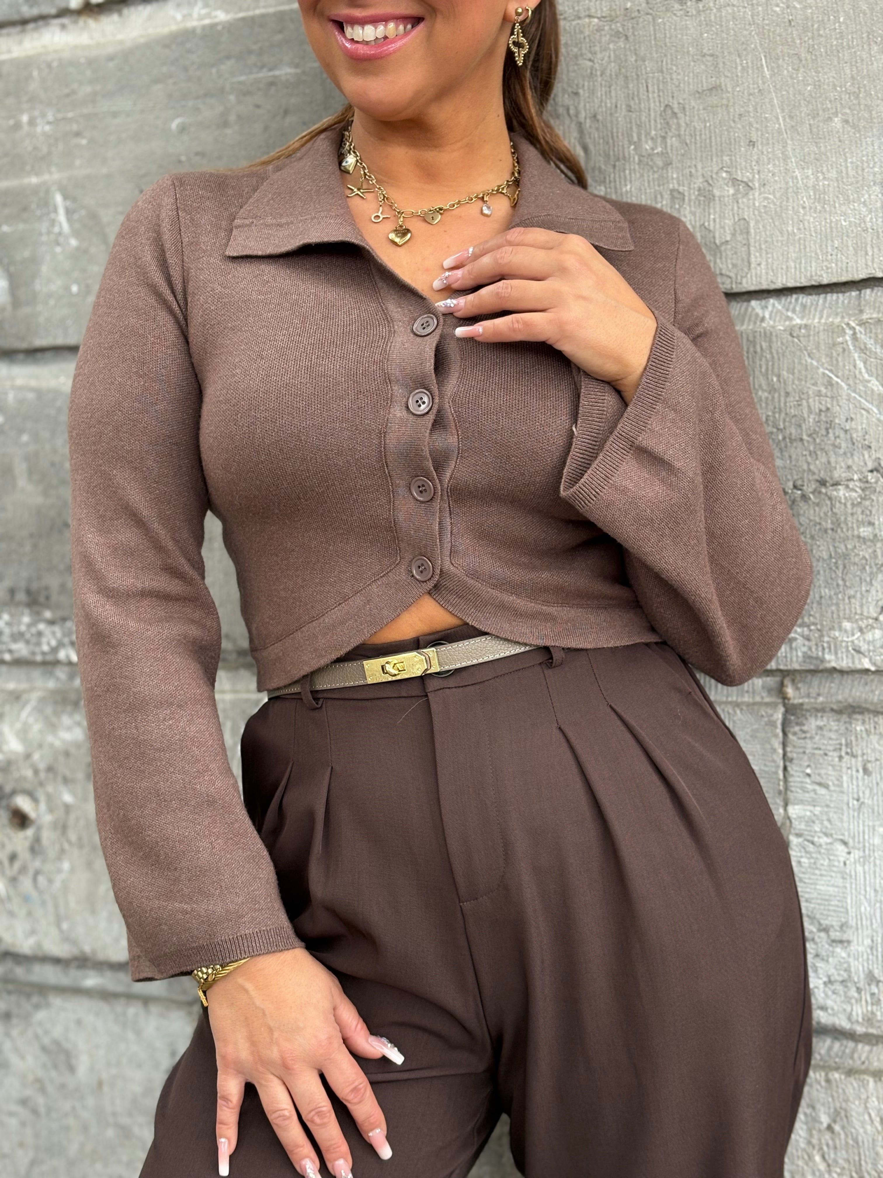 My Precious Fall Top Brown - MyBajka