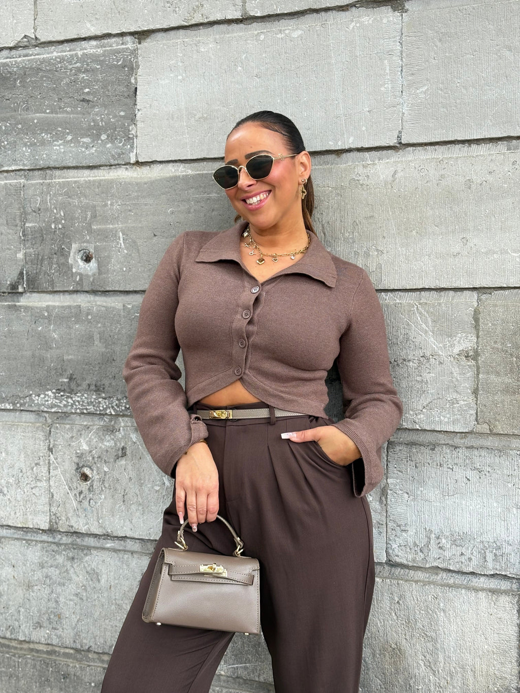 My Precious Fall Top Brown - MyBajka