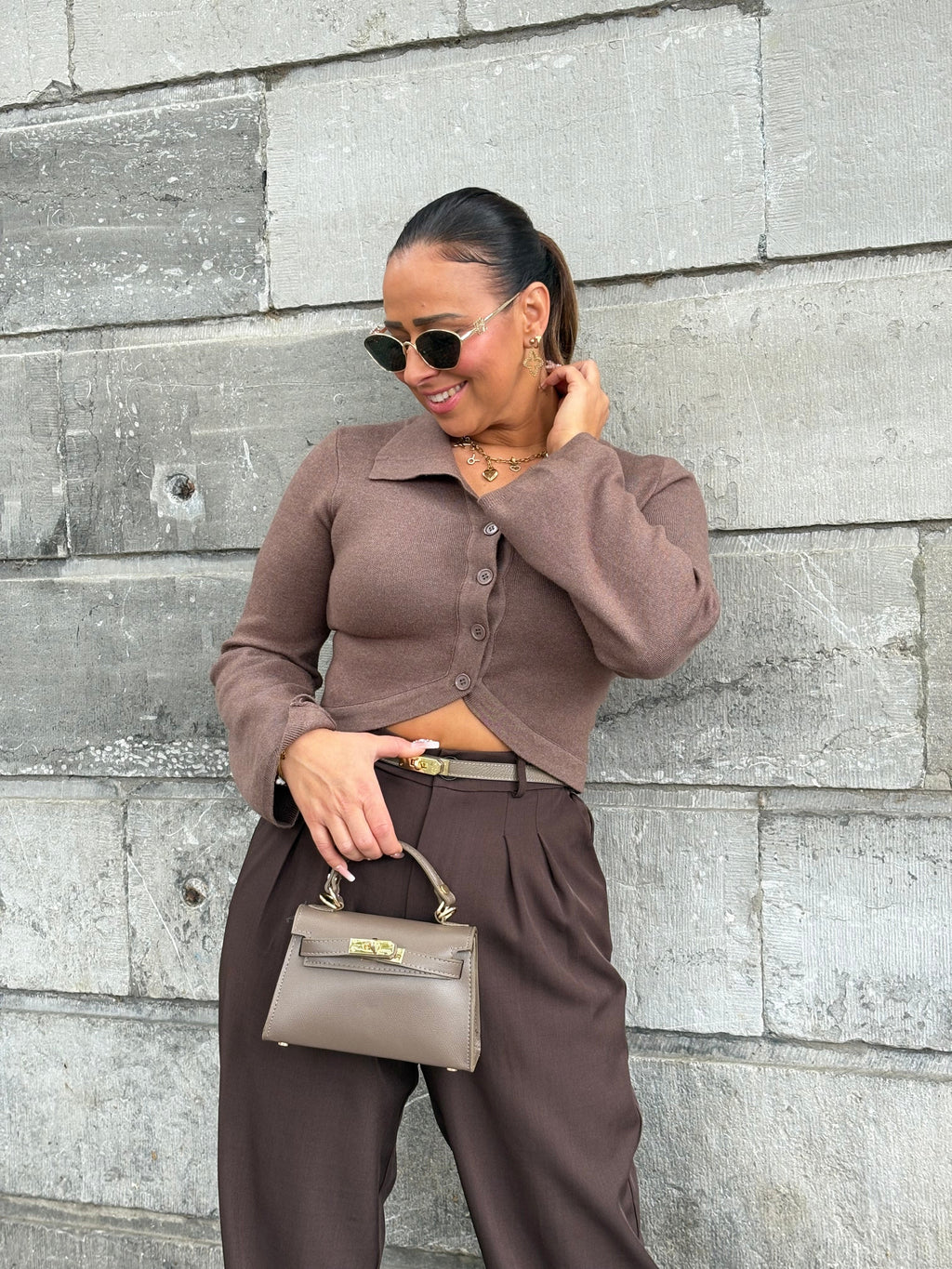 My Precious Fall Top Brown - MyBajka