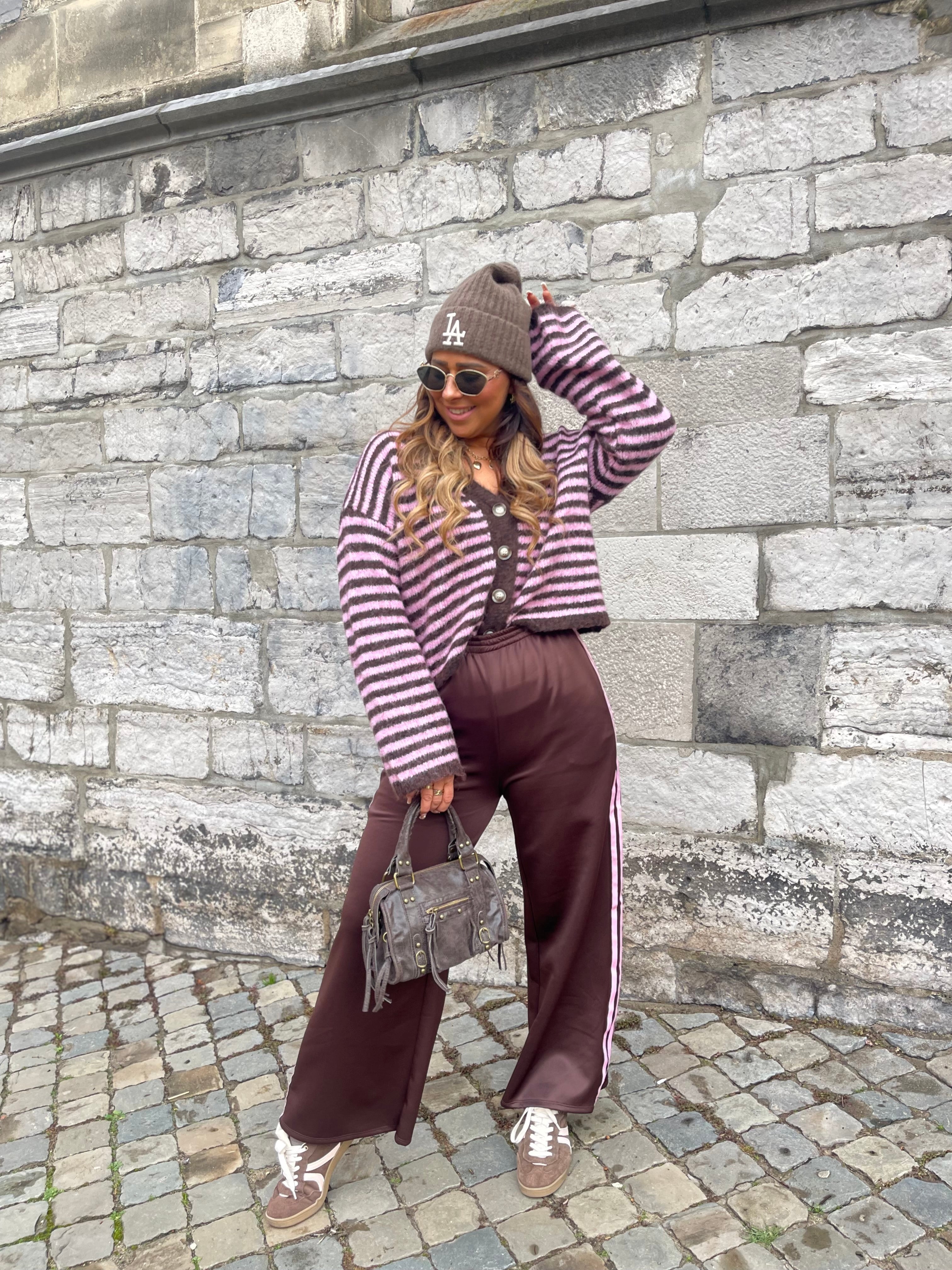 Pink Stripe Cardigan - MyBajka