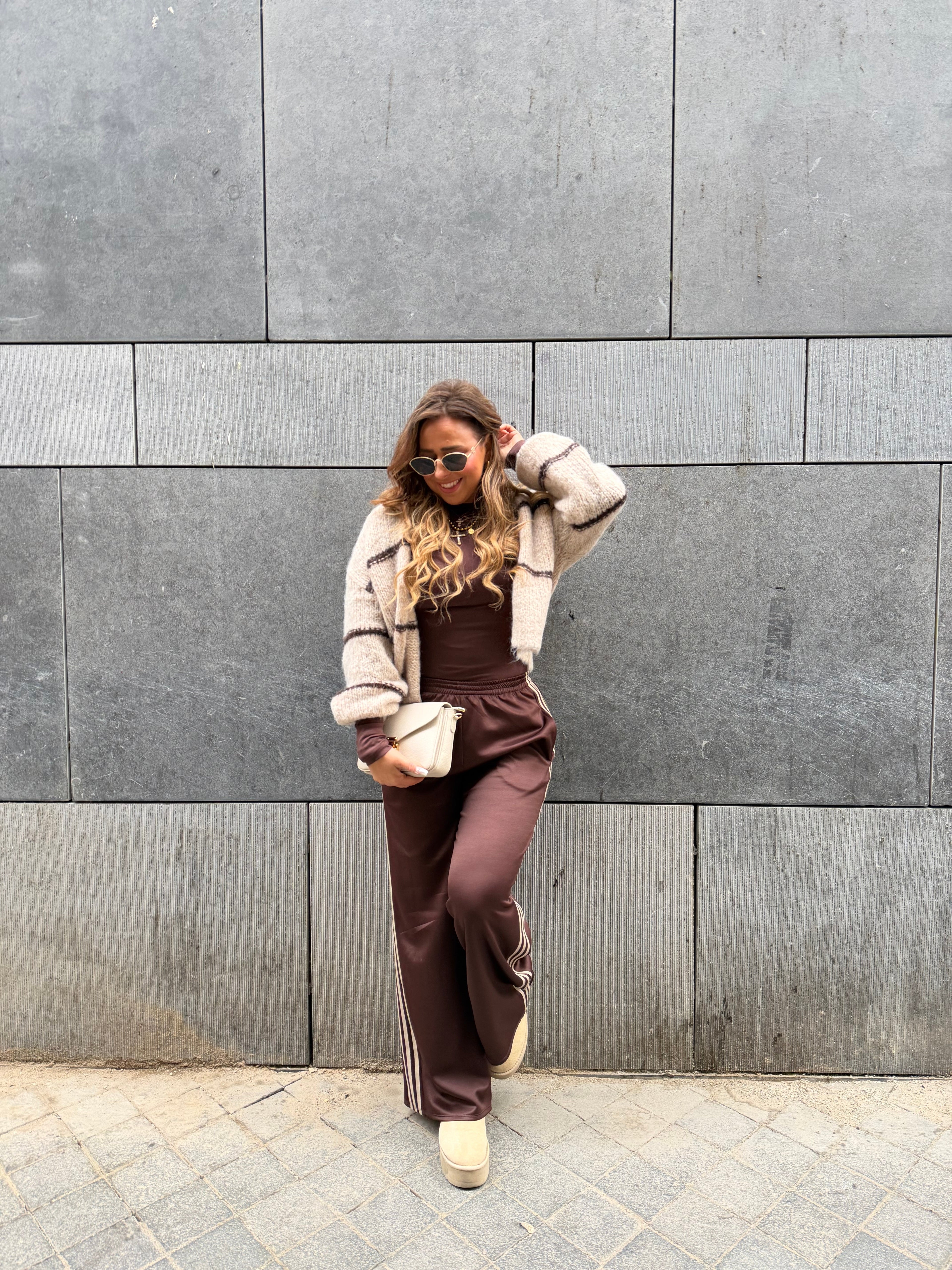 Stripes Cardigan Beige - MyBajka